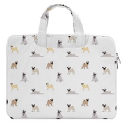 Funny Pugs Macbook Pro Double Pocket Laptop Bag by SychEva