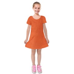 Leather Smooth 22 Kids  Short Sleeve Velvet Dress by skindeep