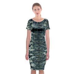 Snake Skin-29 Alt Classic Short Sleeve Midi Dress by skindeep