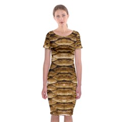 Reptile Skin Pattern 11 Classic Short Sleeve Midi Dress by skindeep