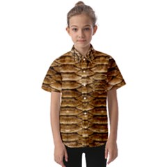 Reptile Skin Pattern 11 Kids  Short Sleeve Shirt by skindeep