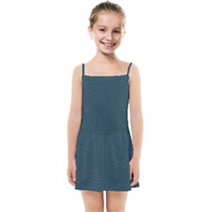 Leatherette 2 Blue Kids  Summer Sun Dress by skindeep