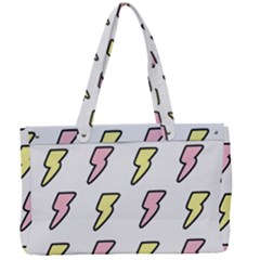 Pattern Cute Flash Design Canvas Work Bag by brightlightarts