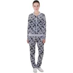 8 Bit Newspaper Pattern, Gazette Collage Black And White Casual Jacket And Pants Set by Casemiro