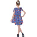 Blue 50s Kids  Tie Up Tunic Dress View2