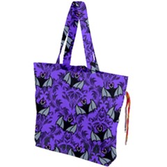 Halloween Friggin Bats Drawstring Tote Bag by NerdySparkleGoth