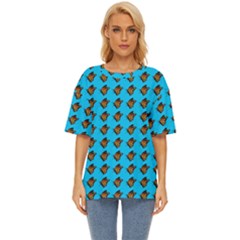 Monarch Butterfly Print Oversized Basic Tee by Kritter