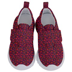 Pink Zoas Print Kids  Velcro No Lace Shoes by Kritter