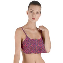 Pink Zoas Print Layered Top Bikini Top  by Kritter