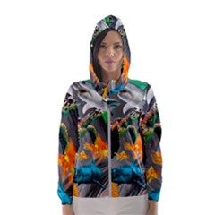 Point Of Entry 4 Women s Hooded Windbreaker by impacteesstreetwearcollage