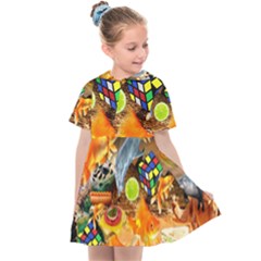 Through Space And Time 5 Kids  Sailor Dress by impacteesstreetwearcollage