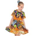 Through Space And Time 5 Kids  Short Sleeve Shirt Dress View1