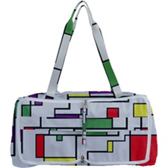 Colorful Rectangles Multi Function Bag by LalyLauraFLM