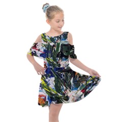 Snow In A City-1-1 Kids  Shoulder Cutout Chiffon Dress by bestdesignintheworld