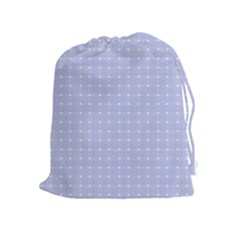 Lighblu Plaid Small Drawstring Pouch (xl) by snowwhitegirl