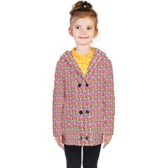 Girl Pink Kids  Double Breasted Button Coat by snowwhitegirl