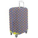 Yellow Circles On A Purple Background Luggage Cover (Medium) View2