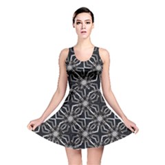 Futuristic Industrial Print Pattern Reversible Skater Dress by dflcprintsclothing