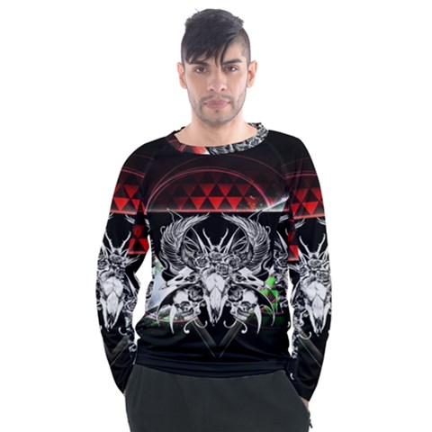 Skullart Men s Long Sleeve Raglan Tee by Sparkle