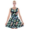 Multi-colored Circles Velvet Skater Dress View1