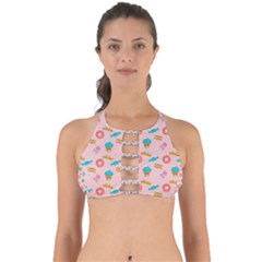 Funny Sweets With Teeth Perfectly Cut Out Bikini Top by SychEva