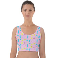 Arcade Dreams Pink Velvet Crop Top by thePastelAbomination