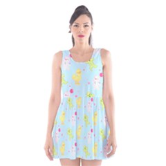 My Adventure Blue Scoop Neck Skater Dress by thePastelAbomination