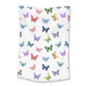 Cute Bright Butterflies Hover In The Air Small Tapestry View1