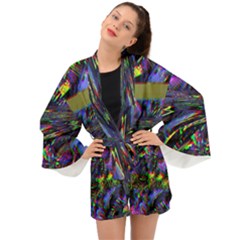 Unadjusted Tv Screen Long Sleeve Kimono by MRNStudios