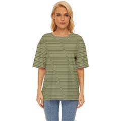 Groovy Green Noise Oversized Basic Tee by themeaniestore