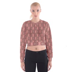 Flowers Pattern Cropped Sweatshirt by Sparkle