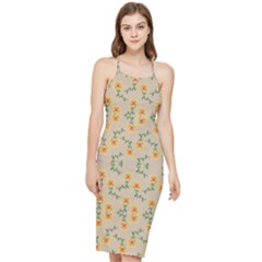 Flowers Pattern Bodycon Cross Back Summer Dress by Sparkle