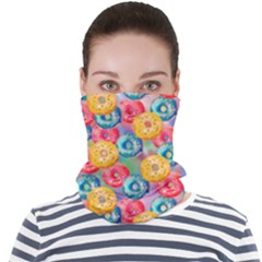 Multicolored Donuts Face Seamless Bandana (adult) by SychEva