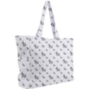 Grey Unicorn Sketchy Style Motif Drawing Pattern Simple Shoulder Bag View2