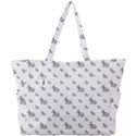 Grey Unicorn Sketchy Style Motif Drawing Pattern Simple Shoulder Bag View3