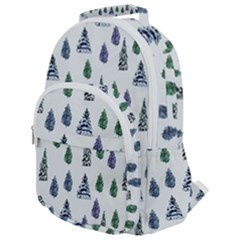 Coniferous Forest Rounded Multi Pocket Backpack by SychEva