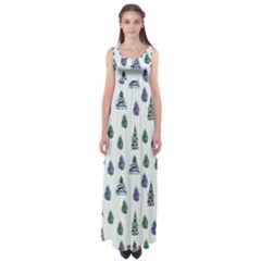 Coniferous Forest Empire Waist Maxi Dress by SychEva