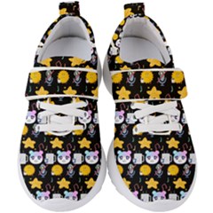 Cats Sun Stars Kids  Velcro Strap Shoes by Sparkle