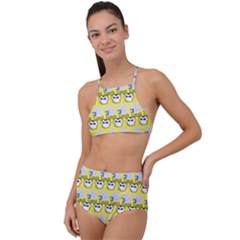 Cartoon Pattern High Waist Tankini Set by Sparkle