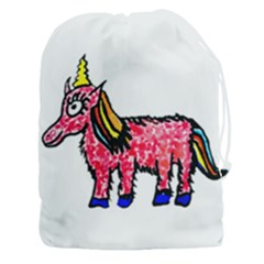 Unicorn Sketchy Style Drawing Drawstring Pouch (3xl) by dflcprintsclothing