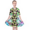 375 Chroma Digital Art Custom Kids  All Frills Chiffon Dress View1