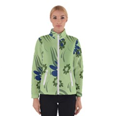 Folk Flowers Print Floral Pattern Ethnic Art Women s Bomber Jacket by Eskimos