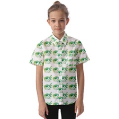 Floral Kids  Short Sleeve Shirt by Sparkle