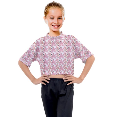 Floral Kids Mock Neck Tee by Sparkle