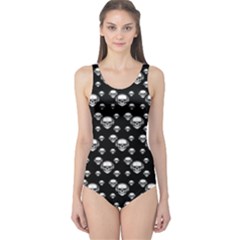 Skullmusician One Piece Swimsuit by Sparkle