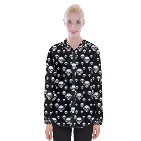 Skullmusician Womens Long Sleeve Shirt by Sparkle