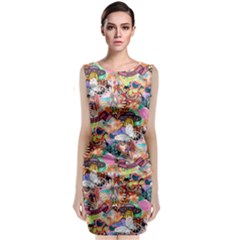 Retro Color Classic Sleeveless Midi Dress by Sparkle