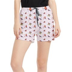 Bullfinches Sit On Branches Runner Shorts by SychEva