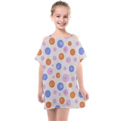 Colorful Balls Kids  One Piece Chiffon Dress by SychEva