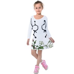 Chirality Kids  Long Sleeve Velvet Dress by Limerence